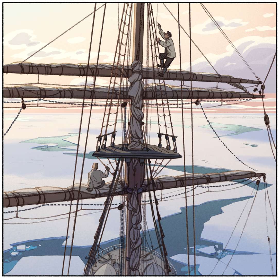 Sarah Airriess re-creates the story of the Scot Polar Exhibition by creating the first of four graphic novels . Picture: Sarah Airriess. (59178027)