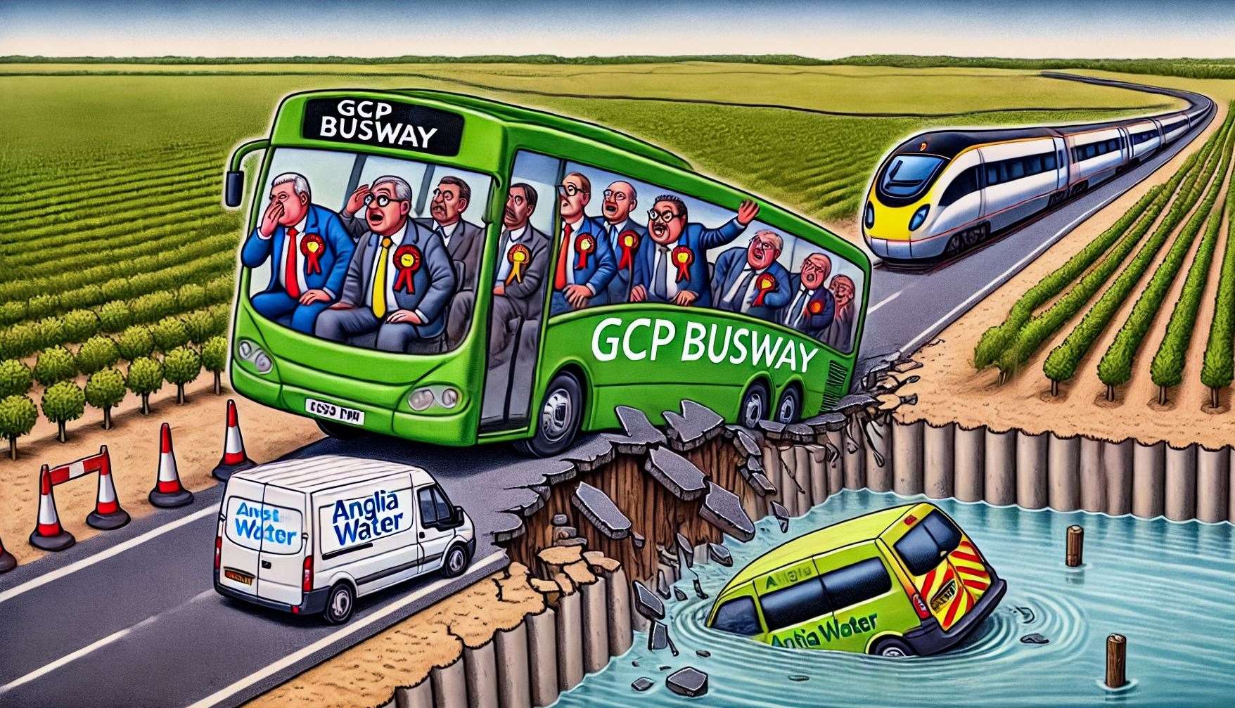 A cartoon supplied by Anna Gazeley